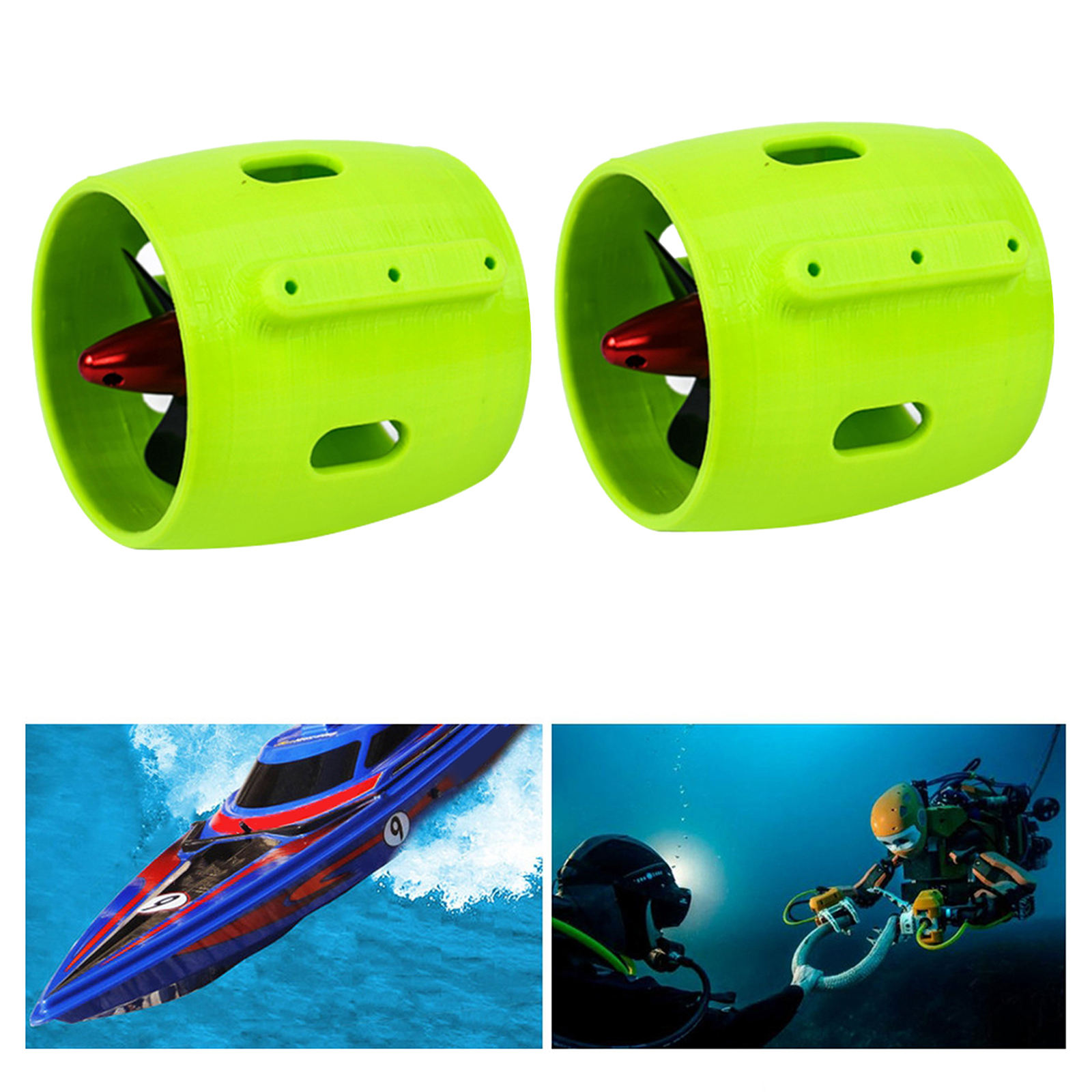 DC 12V 24V Waterproof RC Boat Underwater Propeller Motor Engine Thruster Engine Ship Model
