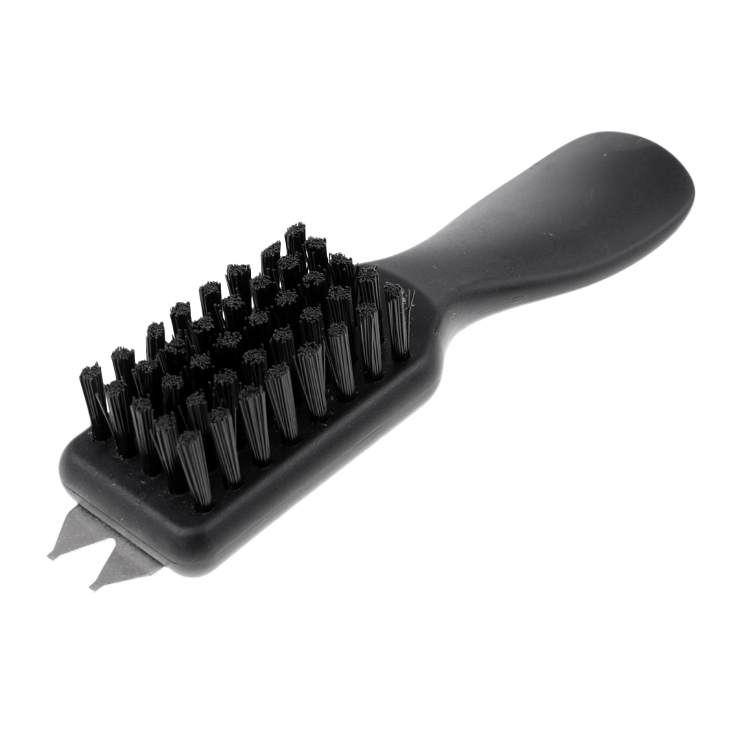 Universal Golf Shoe Brush Cleaning Bristles Groove Cleaner Shoehorn Handle
