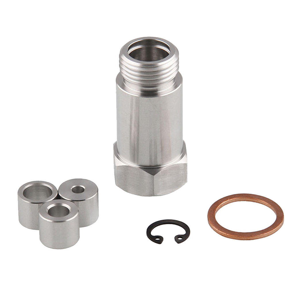 O2 Oxygen Sensor Adapter Car CEL FIX Restrictor Fitting + Gas Flow Inserts