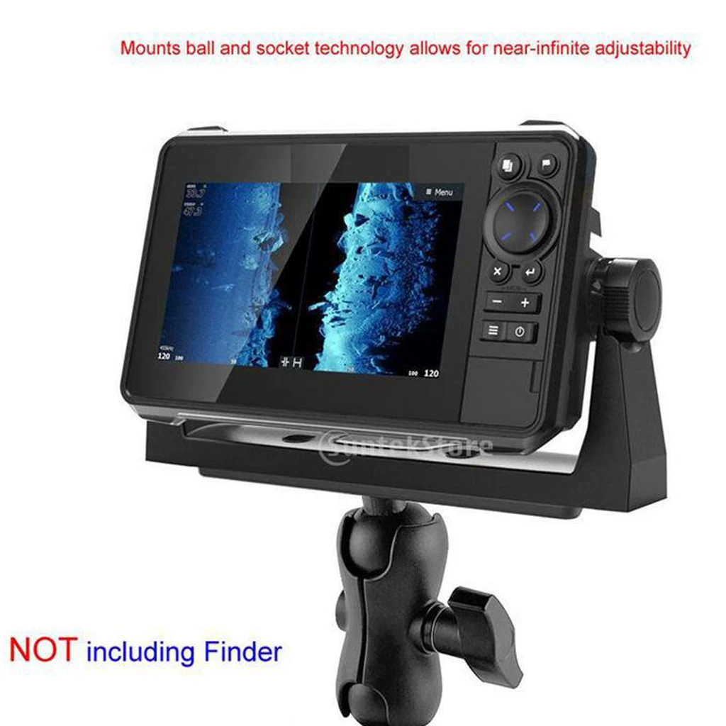 Durable Fish Finder Mount Boat Ball-Mount Bracket Swivel GPS Mounting Base Fishes Fishing Finding Device Mount Track Mount