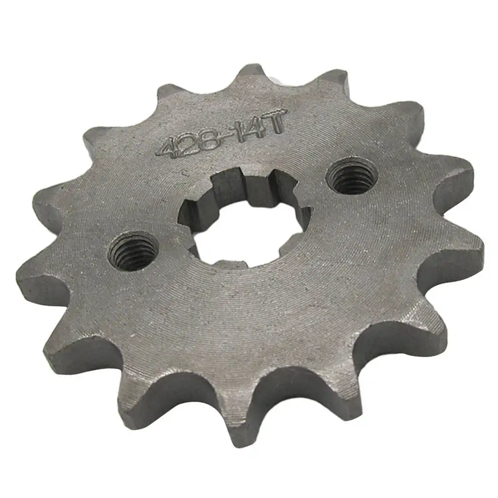14T Teeth 17mm Front Sprocket Cog 428 Chain for Trail Dirt Bike 