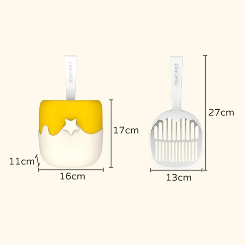 Cat Litter Shovel 2PCS Pet Cleanning Tool Cat Sand Cleaning Cats Litter With Fixed Device Pet Residue Screen Housebreaking