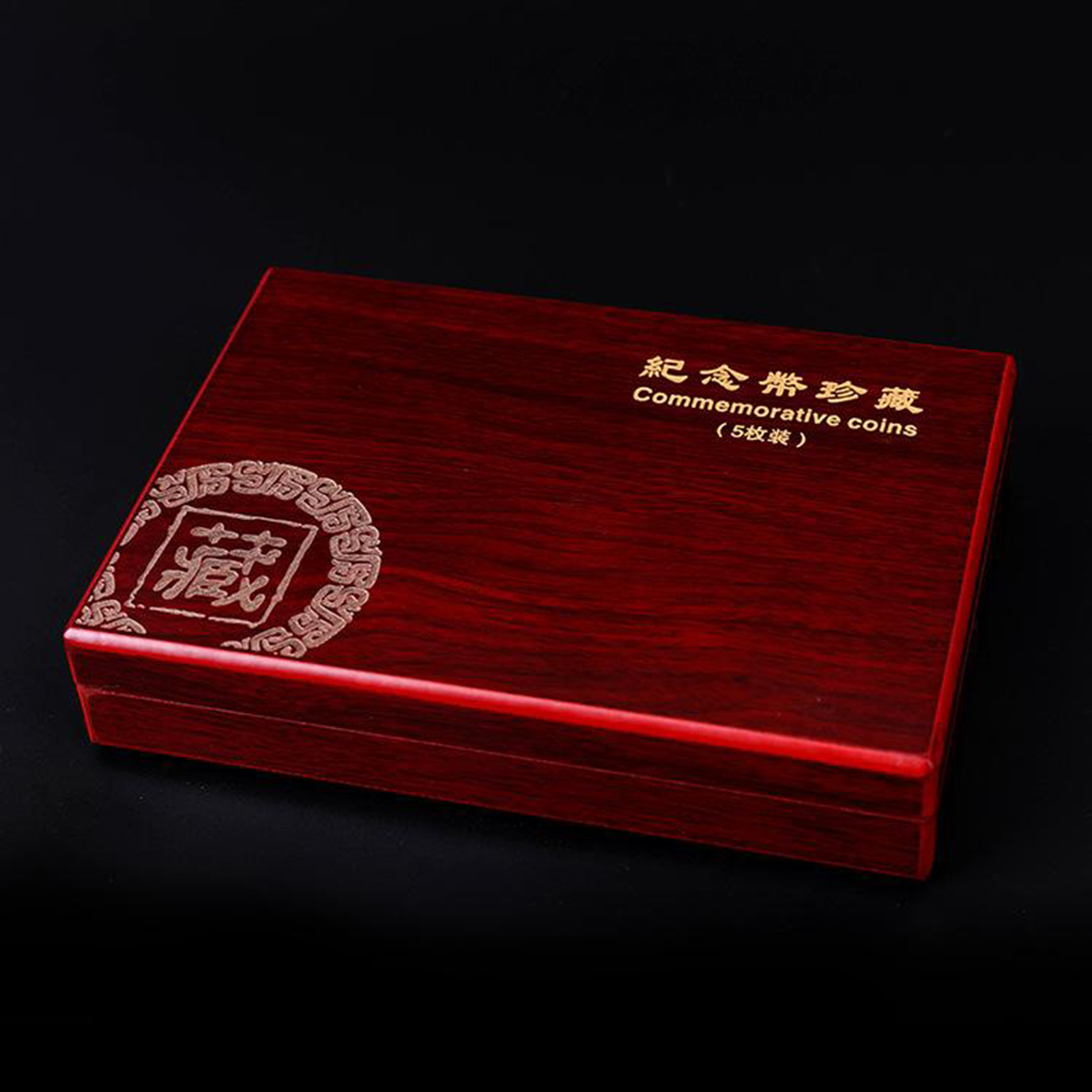 Coin Box Storage Holder, Commemorative  Protection, Wooden Commemorative