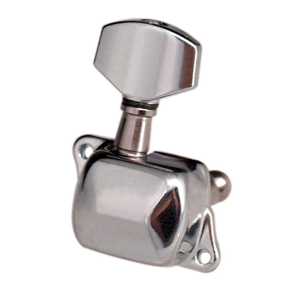 Tooyful 6R Semiclosed Zinc Alloy Tuning Pegs Key Tuners Machine Heads for Electric Guitar Parts Accessories
