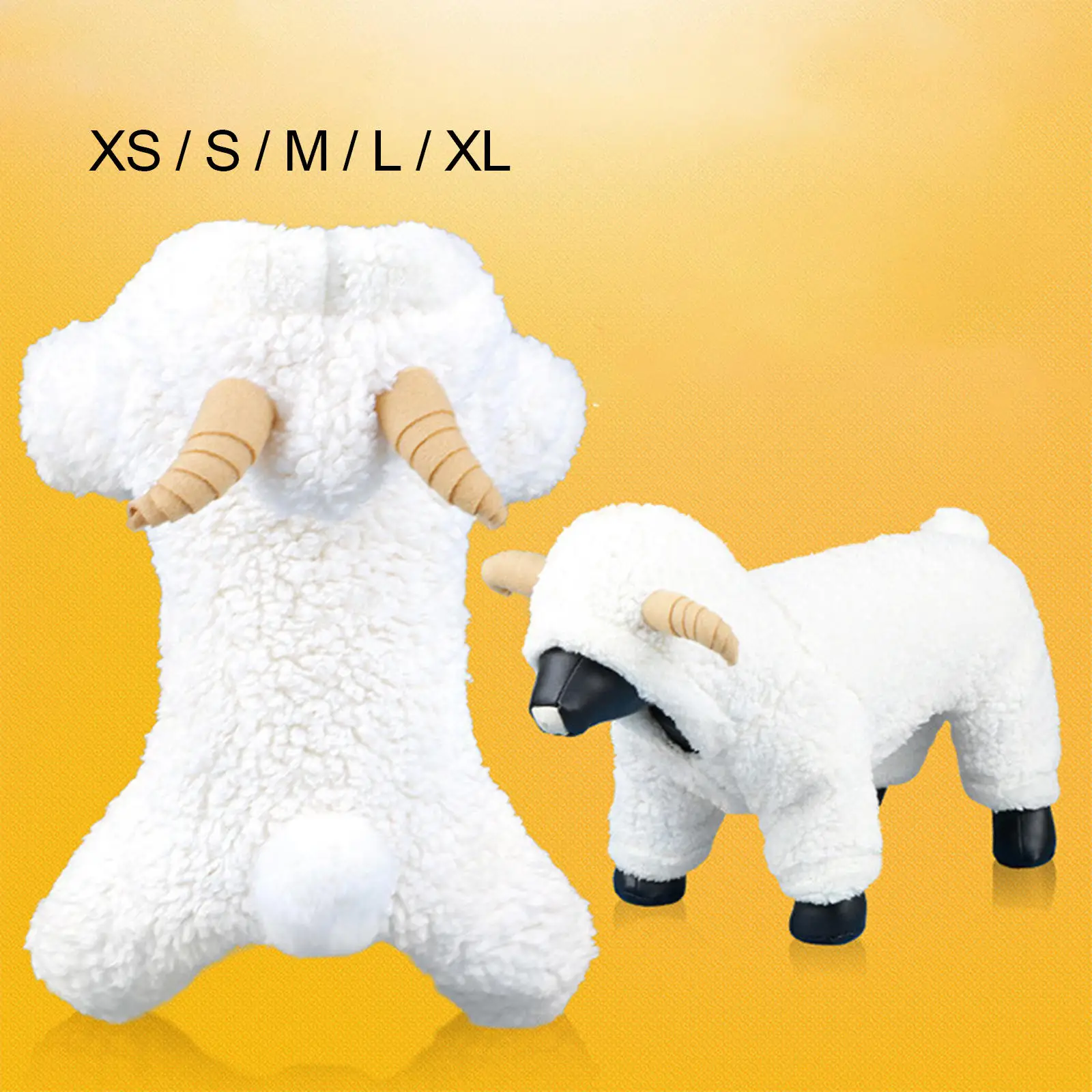 Creative Dog Clothes Funny Party Hoodie Warm Sheep Costume Outfits for Christmas Holiday Cosplay Party Accessories