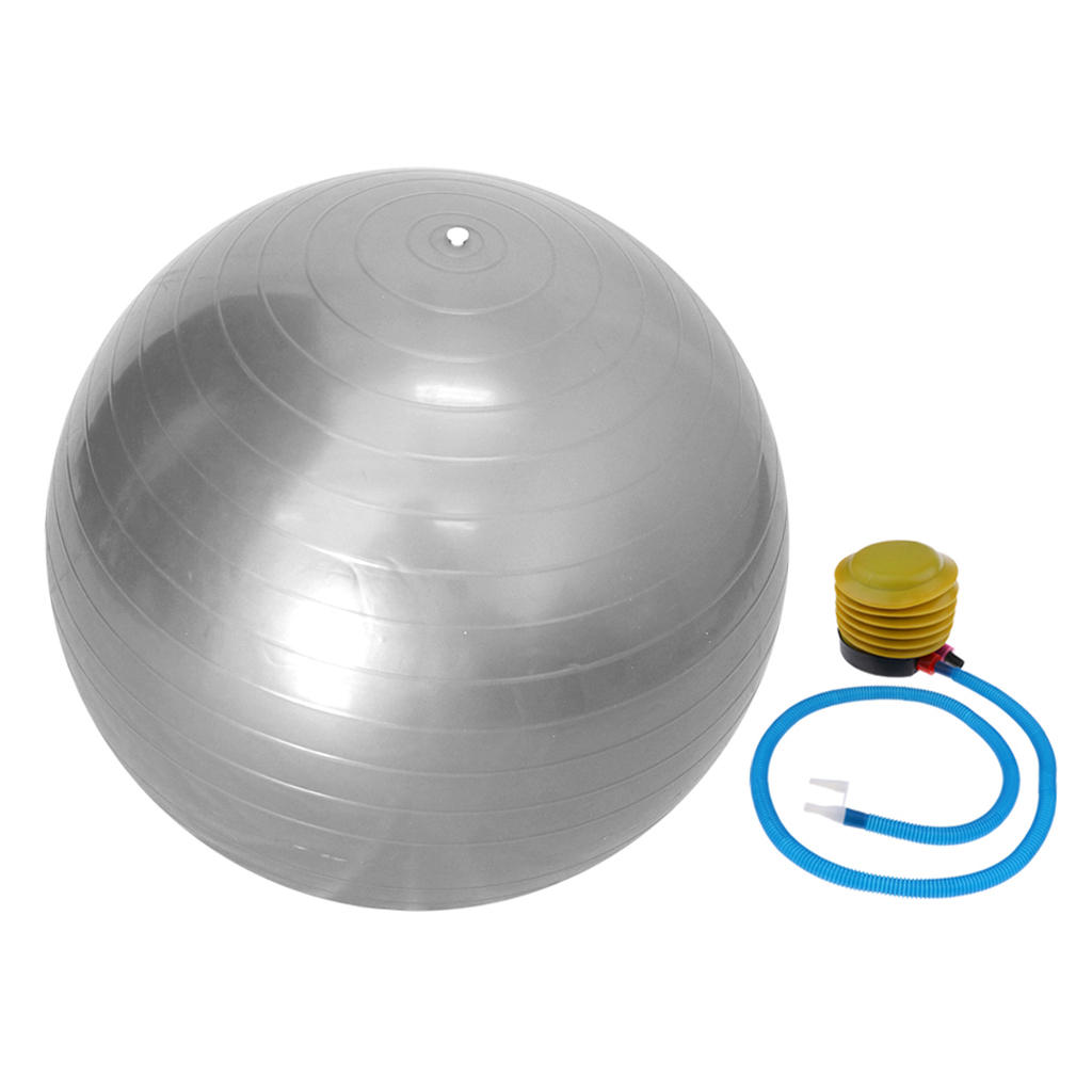 55cm Anti Burst Sports Yoga Ball w/ Pump Pilates Fitness Gym Balance Stability Swiss Ball  Exercise Workout Massage Ball