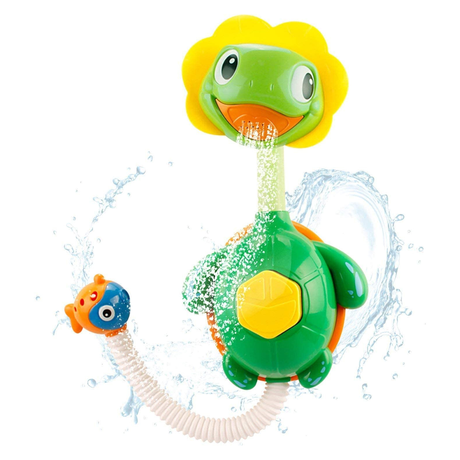 Baby Bath Toy Water Play Turtle-shaped Bathtub Sink Shower Wall Suction