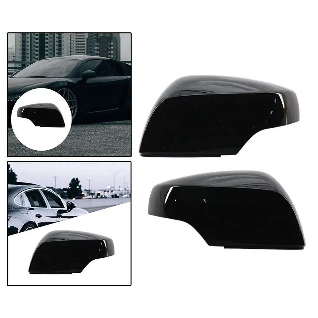 One Pair Gloss Black Side Mirror Covers fits for Forester Impreza 2014-2018