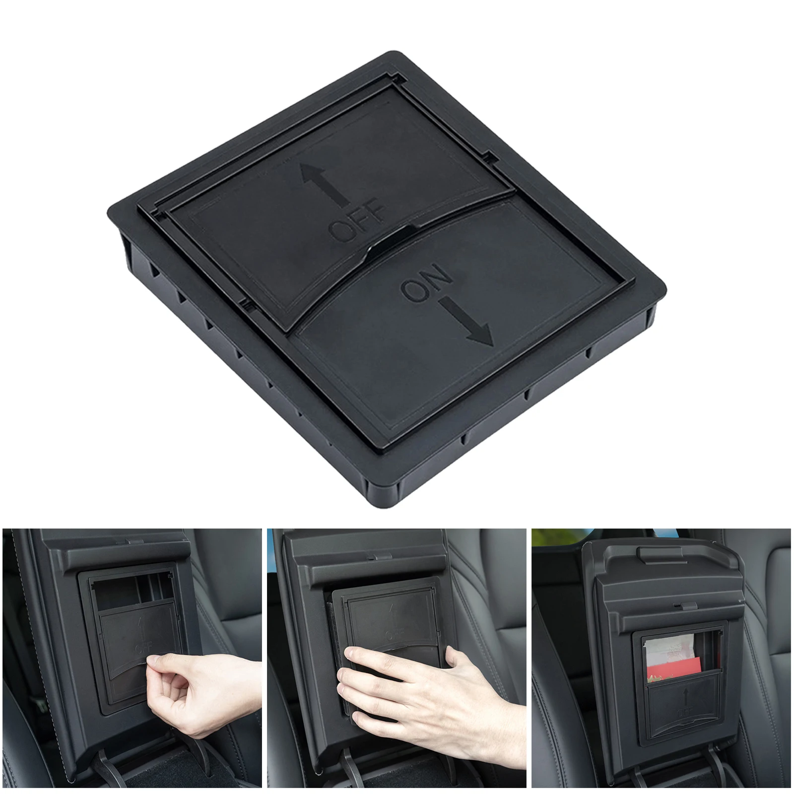 Center Console Organizer Easy to Install Decoration for Tesla Model 3 Y