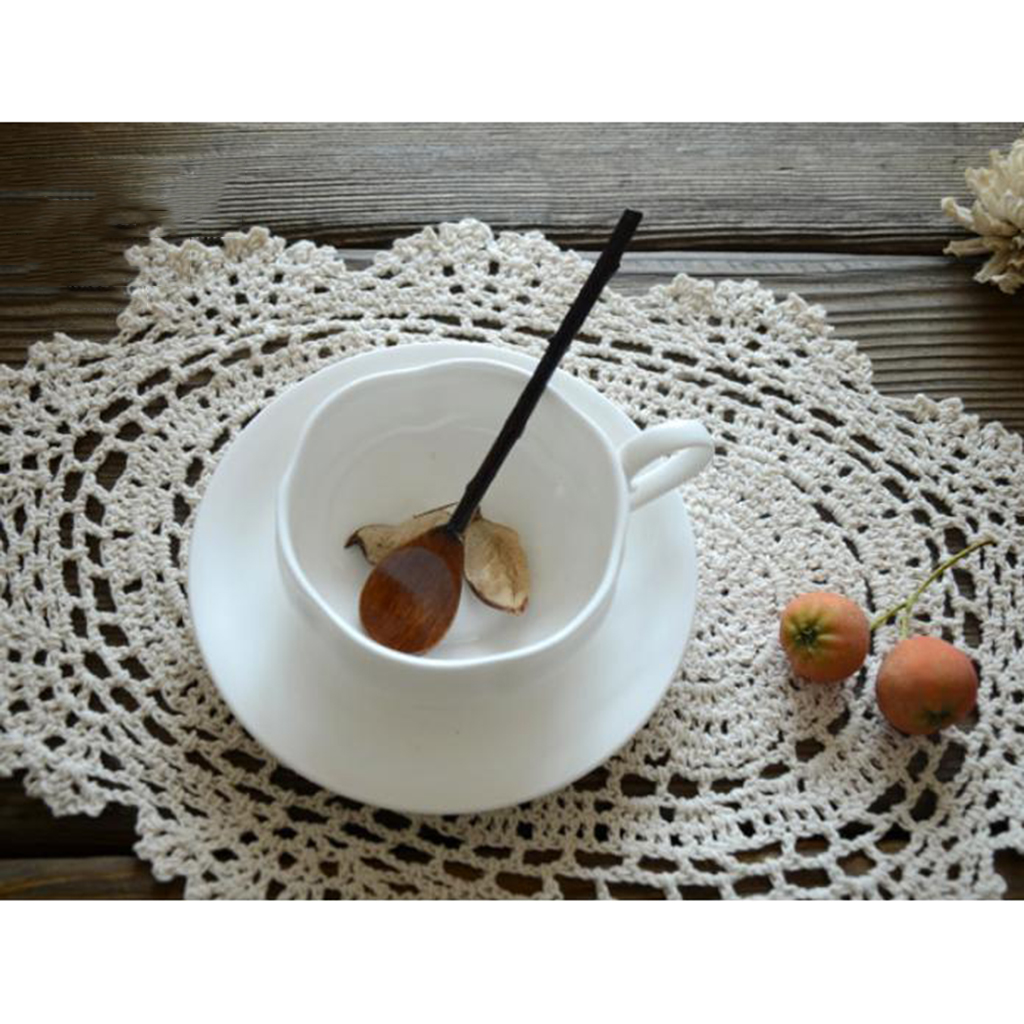 Lace Doily Crochet Doily Tablecloth Handmade Full Crochet Doily Coasters - 100% Cotton, Oval, White