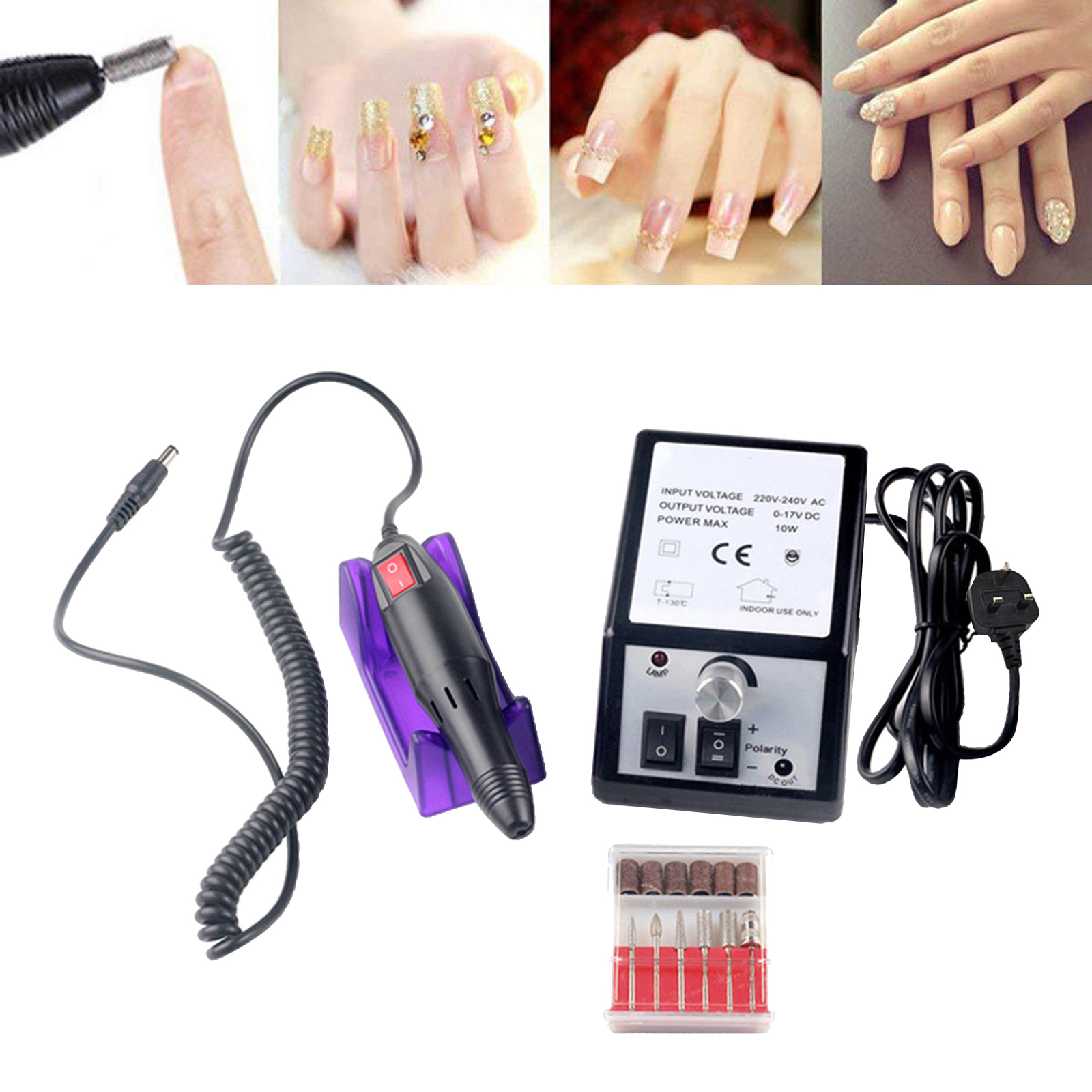 Portable Electric Nail Drill Pro for Acrylic Nails Remove for Home Salon Use