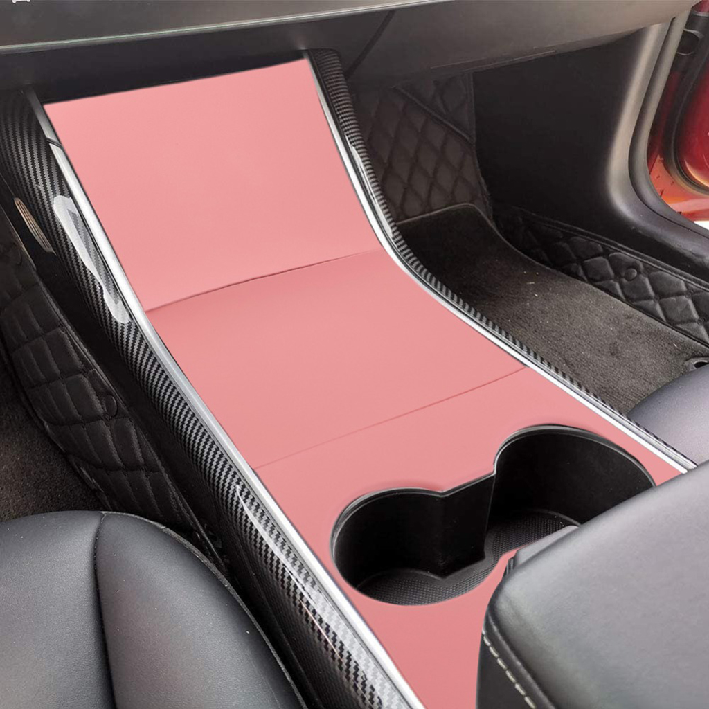 for Model 3 Center Console Wrap ABS Matte Carbon Fiber Console Cover Interior Decoration Wrap Kit Accessories