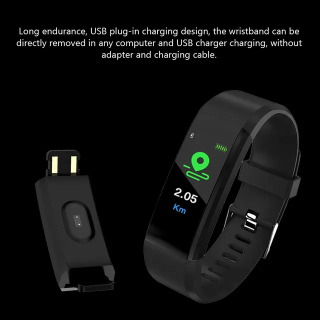 116 Plus Smart Watch Bracelets 1.3 Inch Fitness Tracker Heart Rate Step  Counter Activity Monitor Band Wristband PK 115 M3 For Iphone Android From  Afair, $4.4 | DHgate.Com