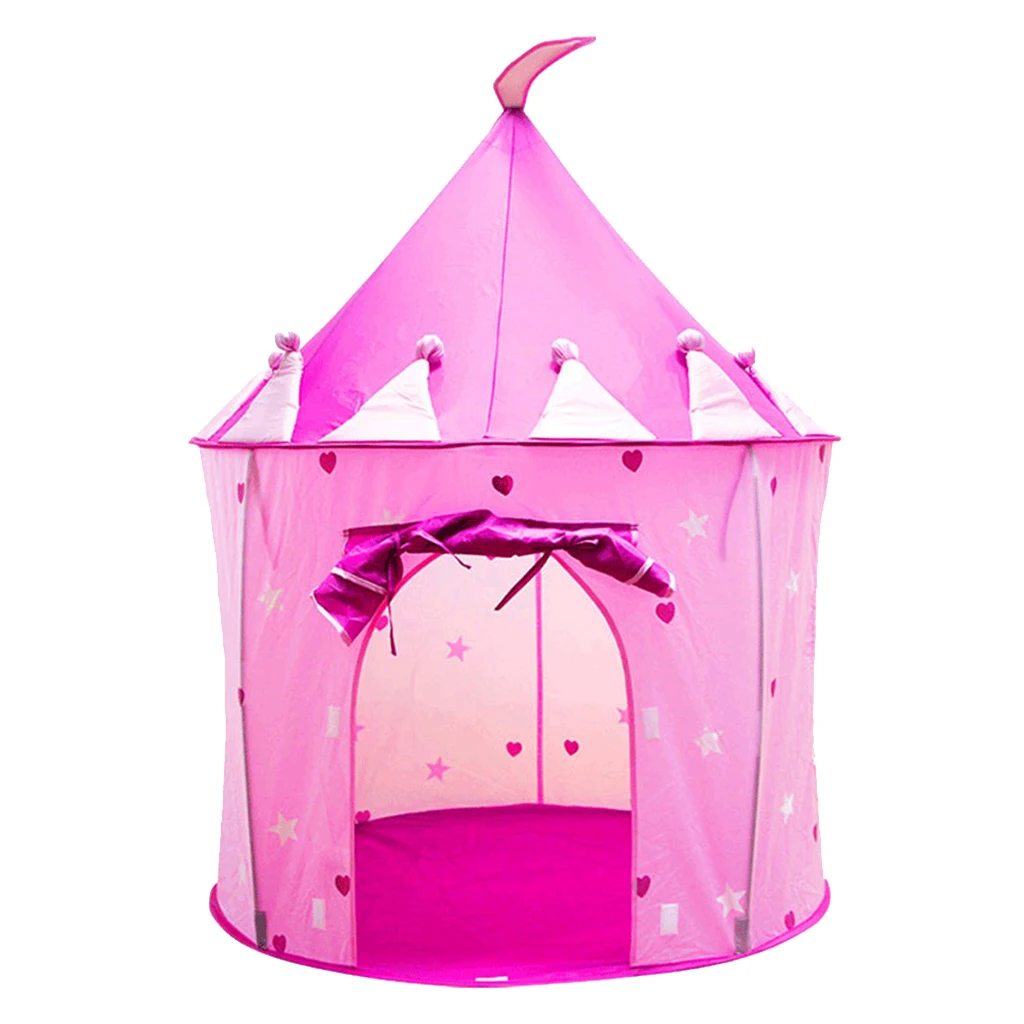 Girls Fairy  Up Play Tent Children Kids Castle Play House Toy Pink/Blue