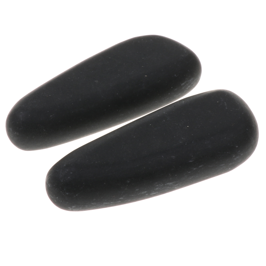 2X Premium Fitness Black Basalt Hot Rock Stones for Spa Massage Relaxation