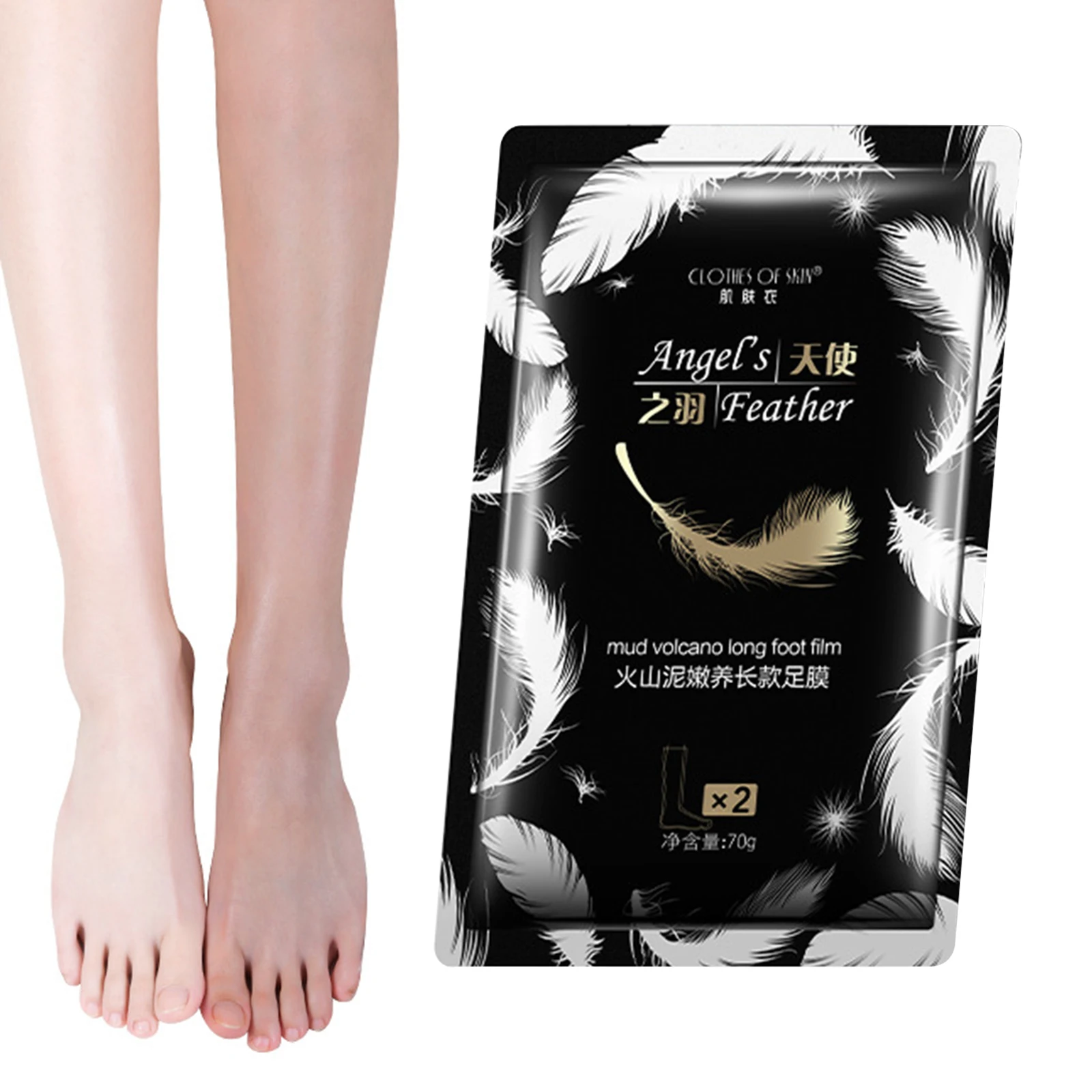 2x Exfoliating Foot Mask Peel Natural Moisturizing Peeling Remover for Dead Skin Foot Care Tool