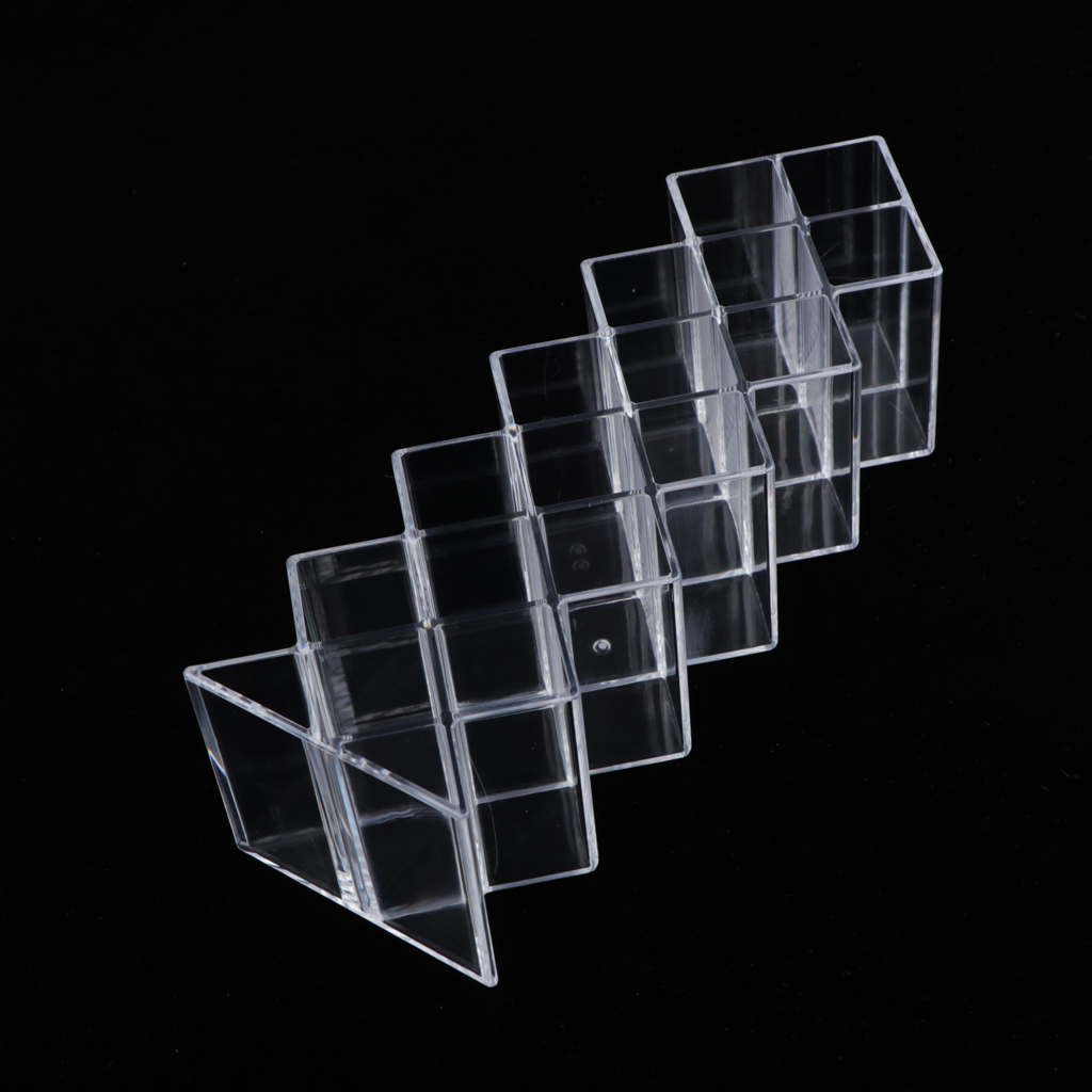 16 Plaid  -shaped Refillable Cosmetic Lipstick Rack Storage Box Organizer