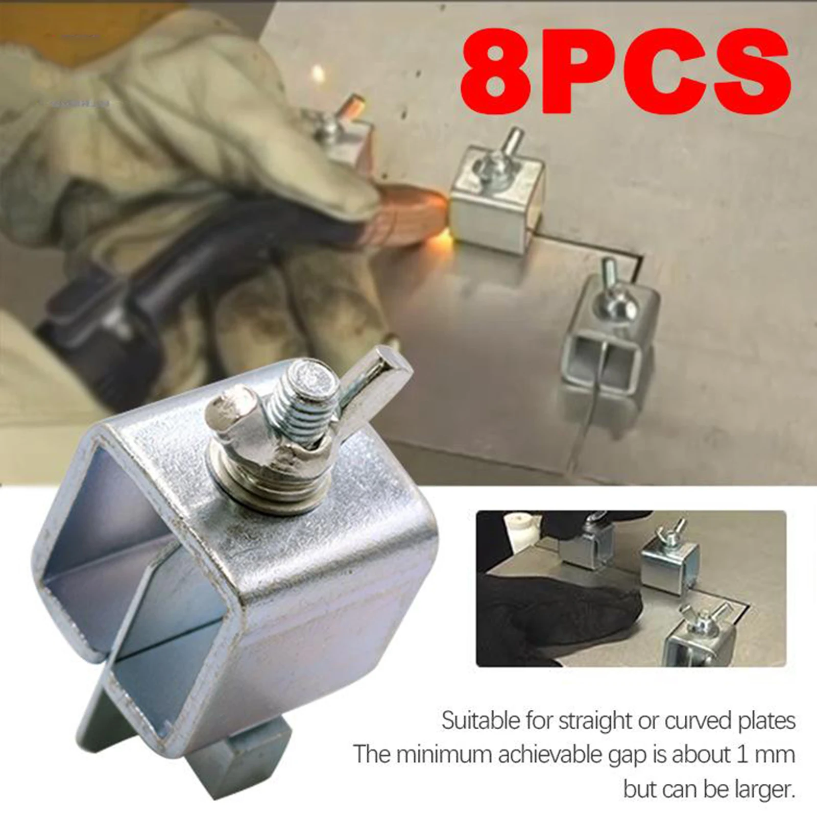 8pcs Welding Butterfly Clamps Holder Butt Weld Clamps Welding Positioner Fixture for Welding Clamps Tools Set