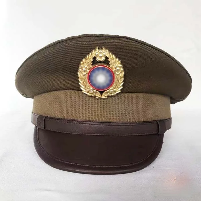 WW2 CHINESE MILITARY ARMY KMT KUOMINTANG ARMY FIELD OFFICER HAT CAP 58CM