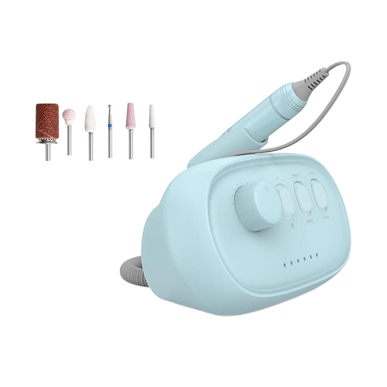 Máquina de Broca Ferramenta da Arte do Prego Portátil Elétrica Unha Polonês Broca Conjunto Manicure Pedicure Polidor 2 Brocas elétricas p/ manicure e acessórios