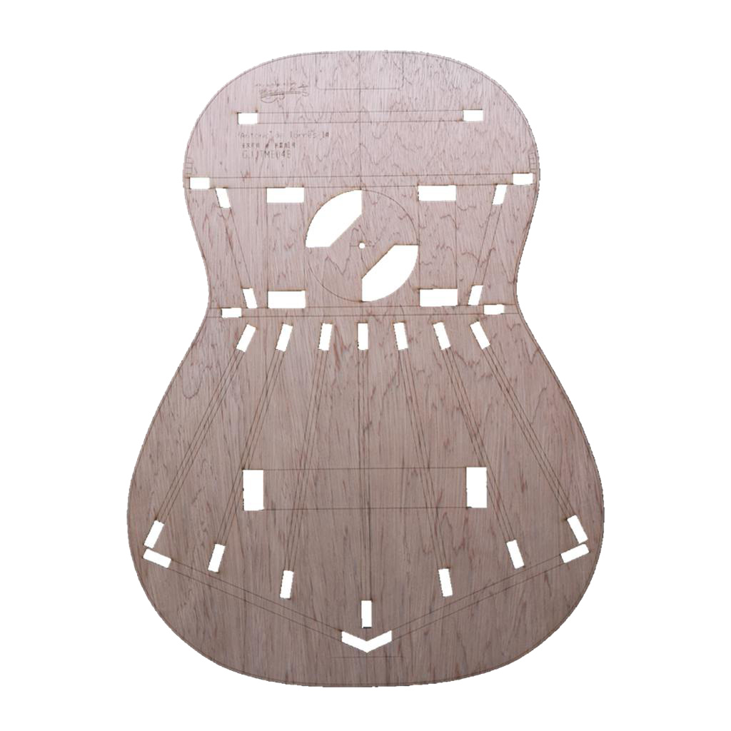 Classical Guitar Layout Template for Torres 1 - Guitar Building