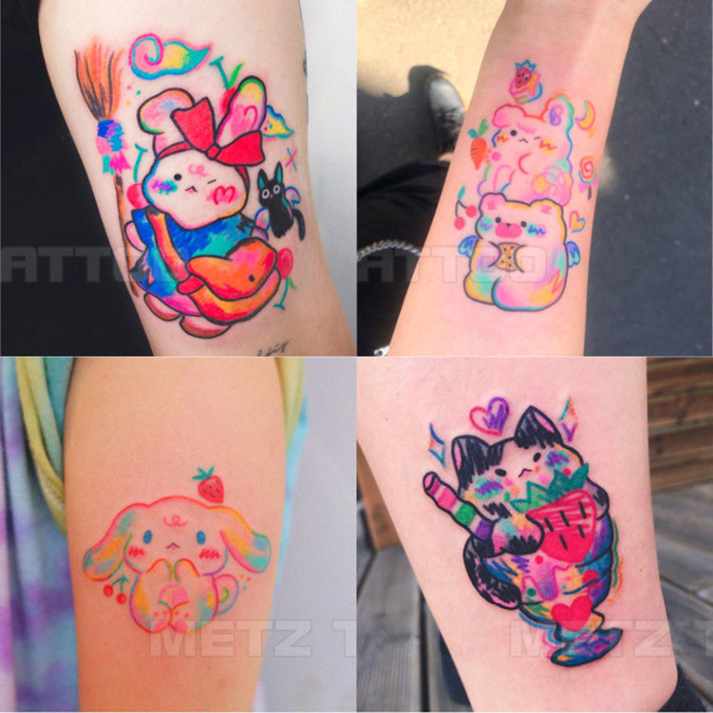 Best of 50Pcs Temporary Tattoo Sticker Waterproof Water Transfer Cute Graffiti Fake Tattoo Face Arm Sticker New Temporary Tattoo Reviews & Tips