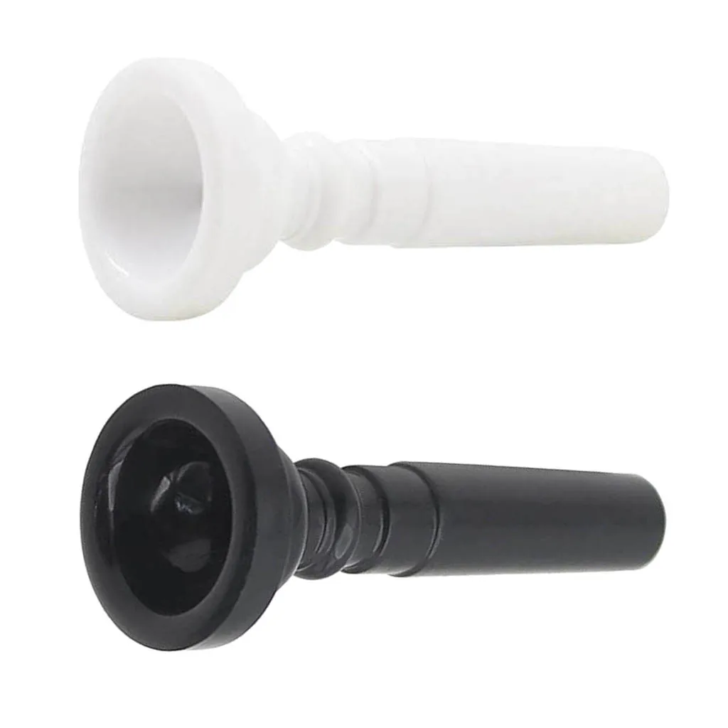 ABS Plastic Trumpet Mouthpiece for Brass Woodwind Instrument Parts Black