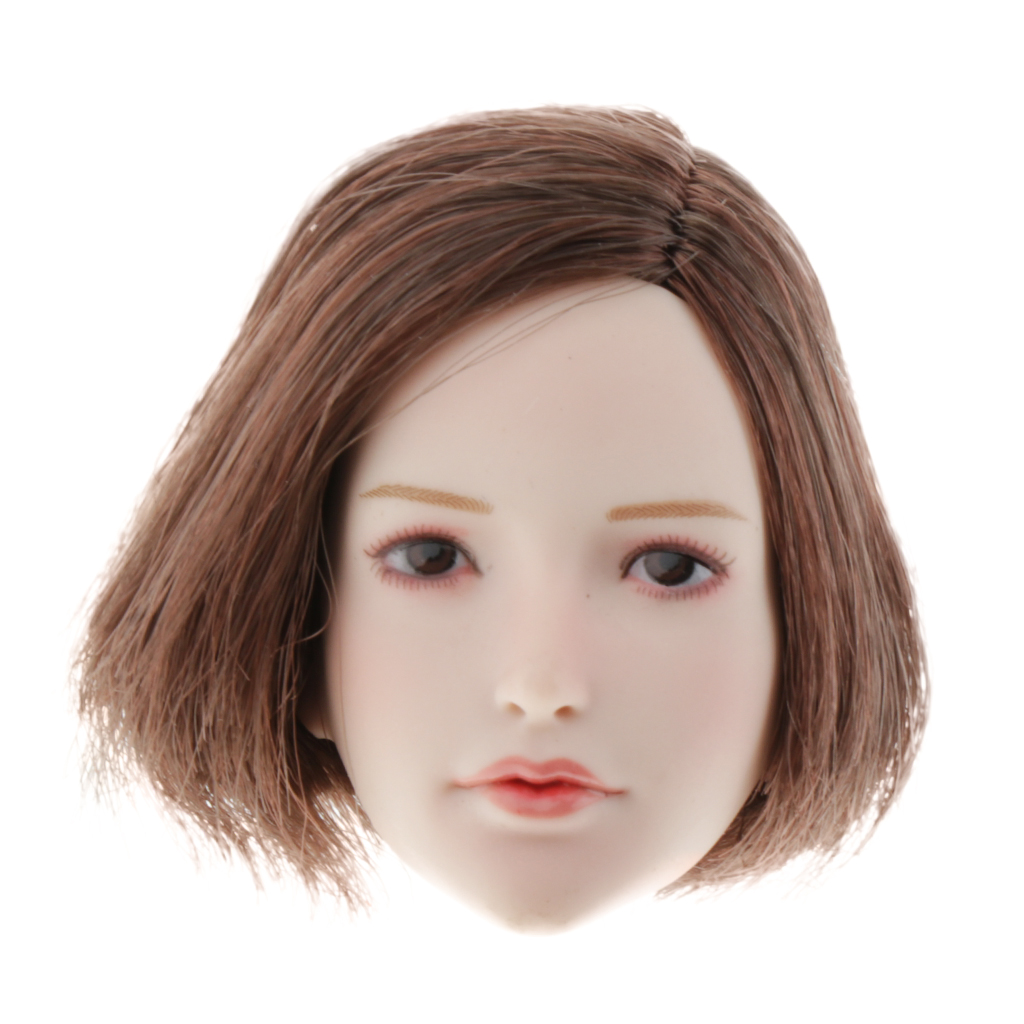 1/6 Female Head Sculpture with Make-up for Custom Dolls Production