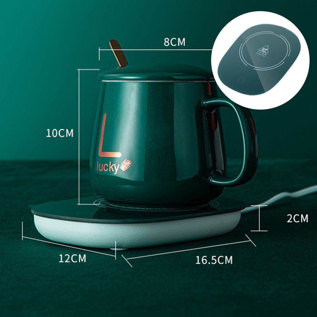 USB Electric Cup Heater Pad Mug Heating Tray Milk Mug Beverage Heater Thermal Coaster Warmer Mat 55°C Cup Warmer Coaster