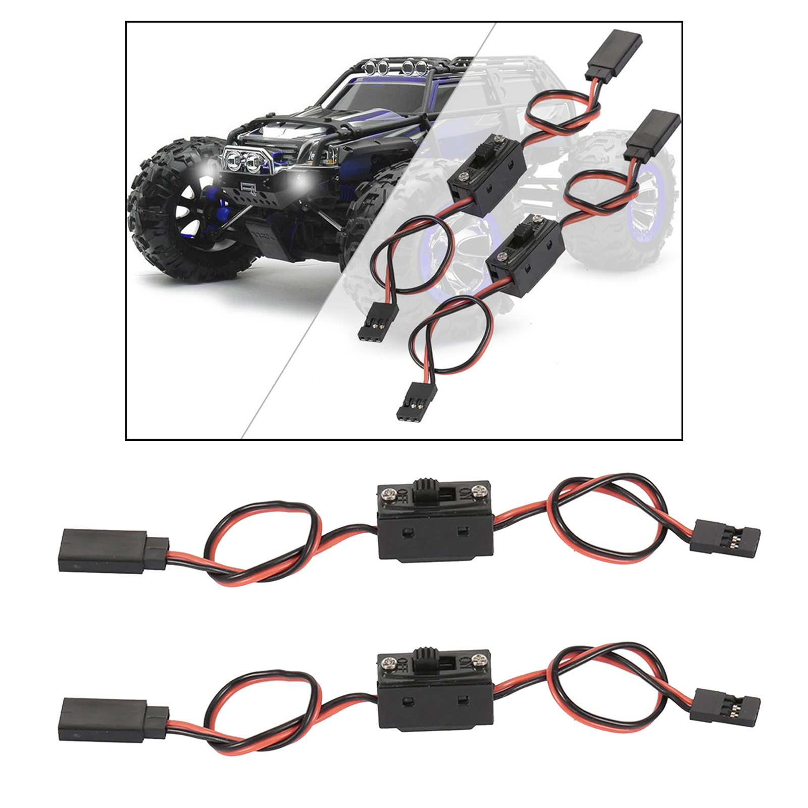 Rc Receiver Extra Channel Extended Cable for Axial Scx10 Airplane DIY Accs