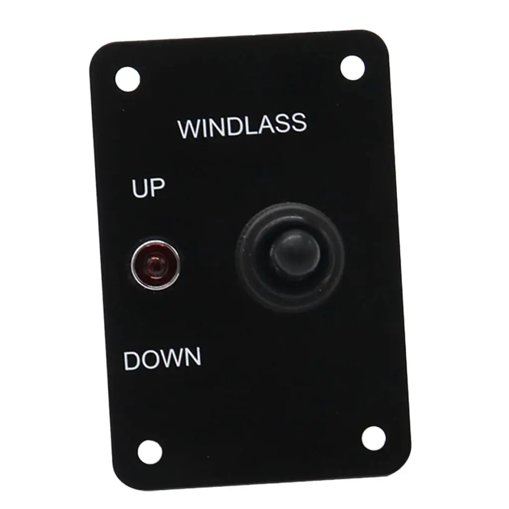 Anchor Windlass Up Down Toggle Switch Panel With LED Indicator 12V