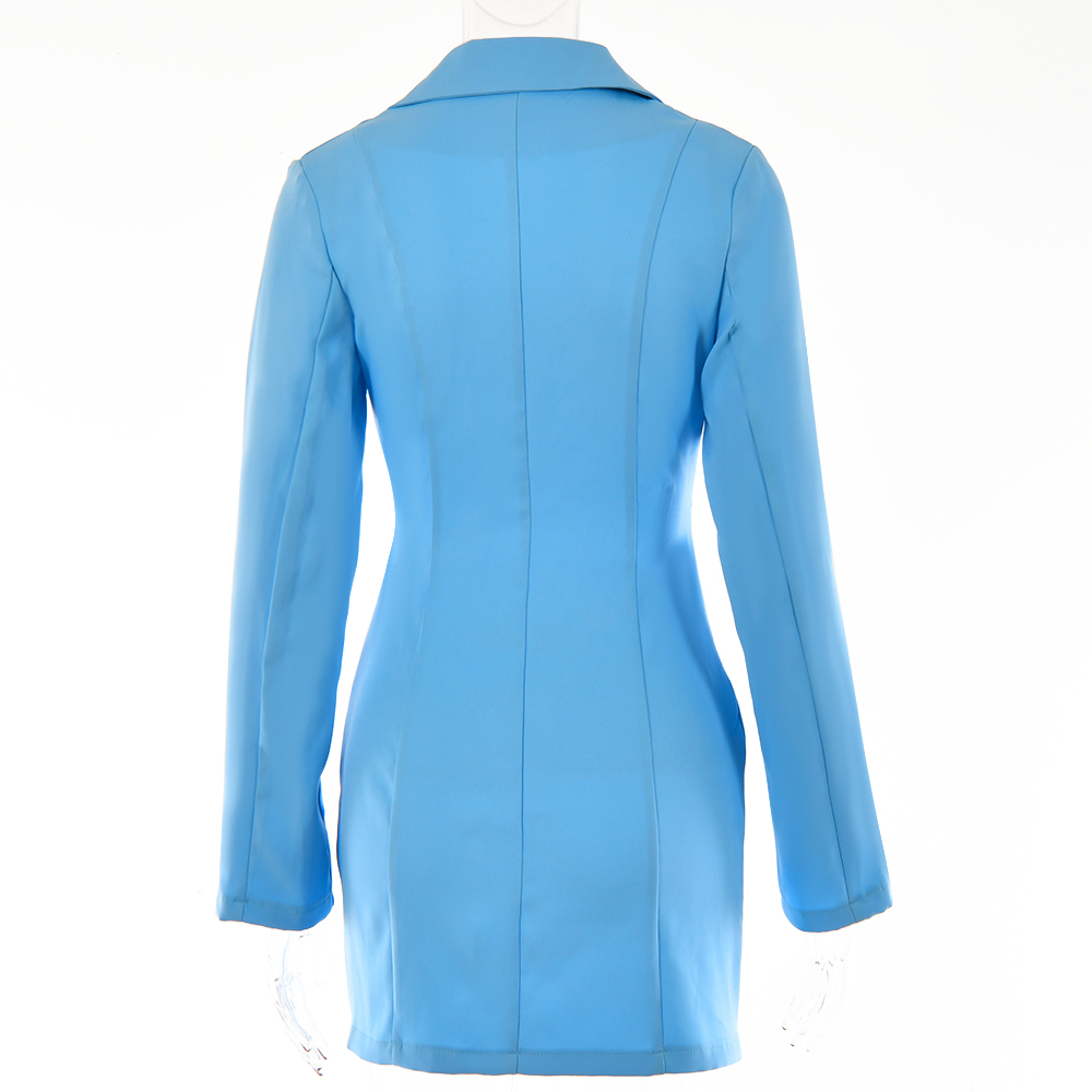 Waliicorners Lapel V Neck Hollow Out Pencil Dress Elegant Dresses Long Sleeve Blazer Dress 13 Hd09672fa48054b5e92938bc44f710a10Y