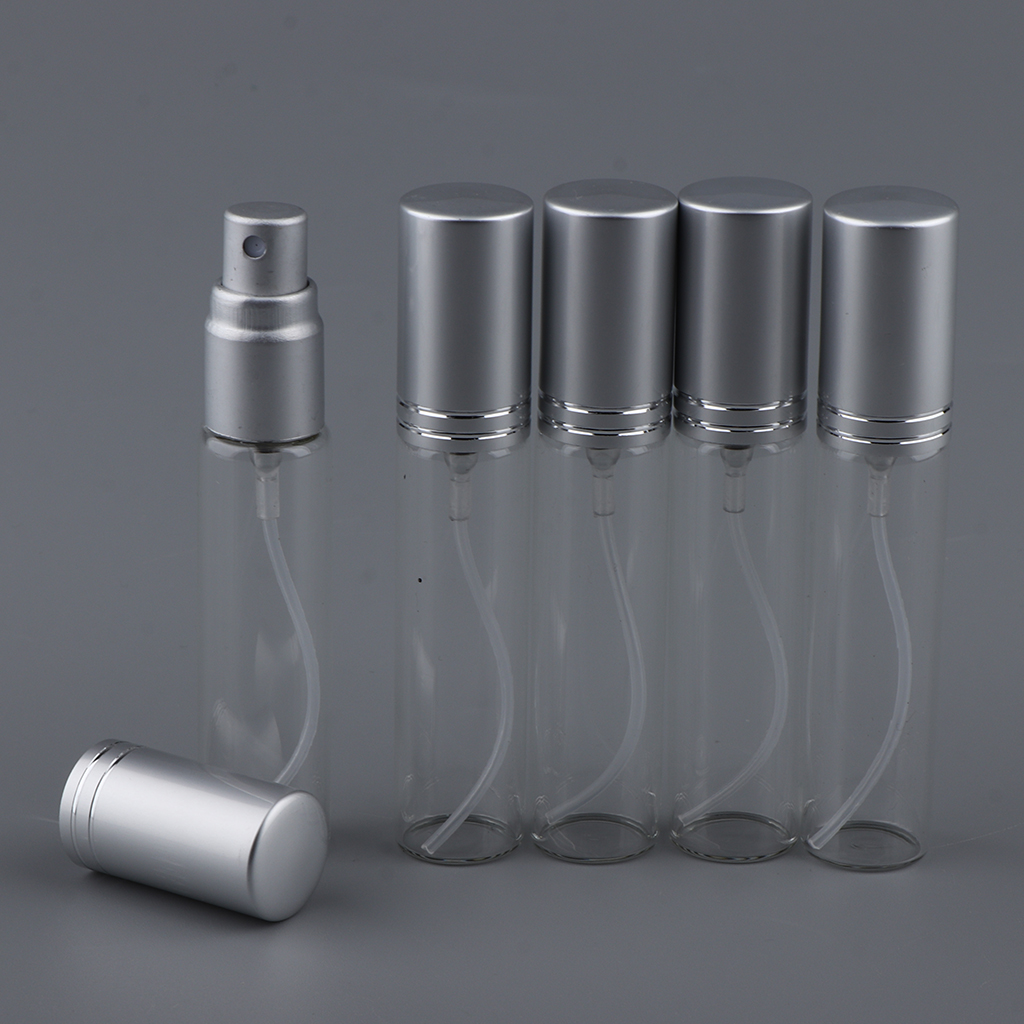 5 X 10ml Empty Mini Refillable Glass Perfume Bottle Spray Bottle