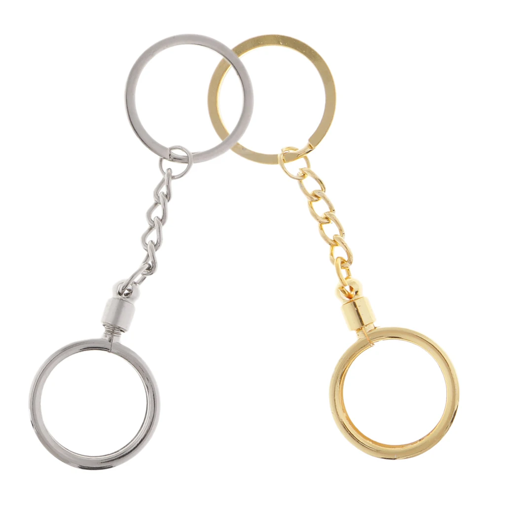 Coin Keyring Pendant Keychain Commemorative Bitcoin Key  25mm