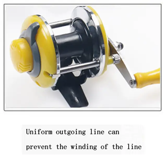 Fishing Reel Push Design 10lb/85yds Reel Reels High Casting Wheel for  Outdoor Reservoirs Saltwater Fishing , Black Double Handle