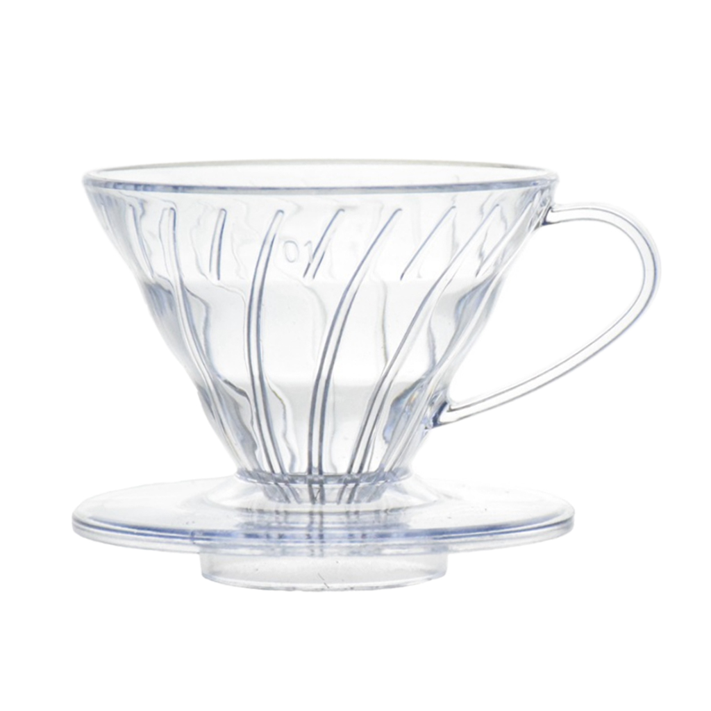 Clear Pour Over Cone Dripper  Reusable Coffee Filter Holder Cup Stand for Travel Home Shop Bar Use， Easy to Clean