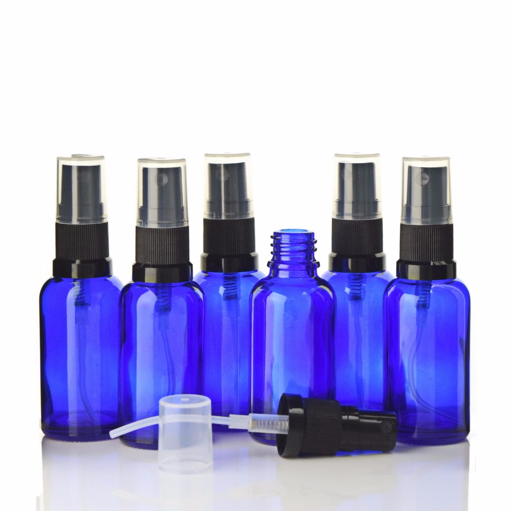 Best of 6pcs 30ml Spray Bottle Empty Refillable Blue Glass Fine Mist Sprayer Bottles For Essential Oils Cosmetics Perfume Atomizer Reviews & Tips