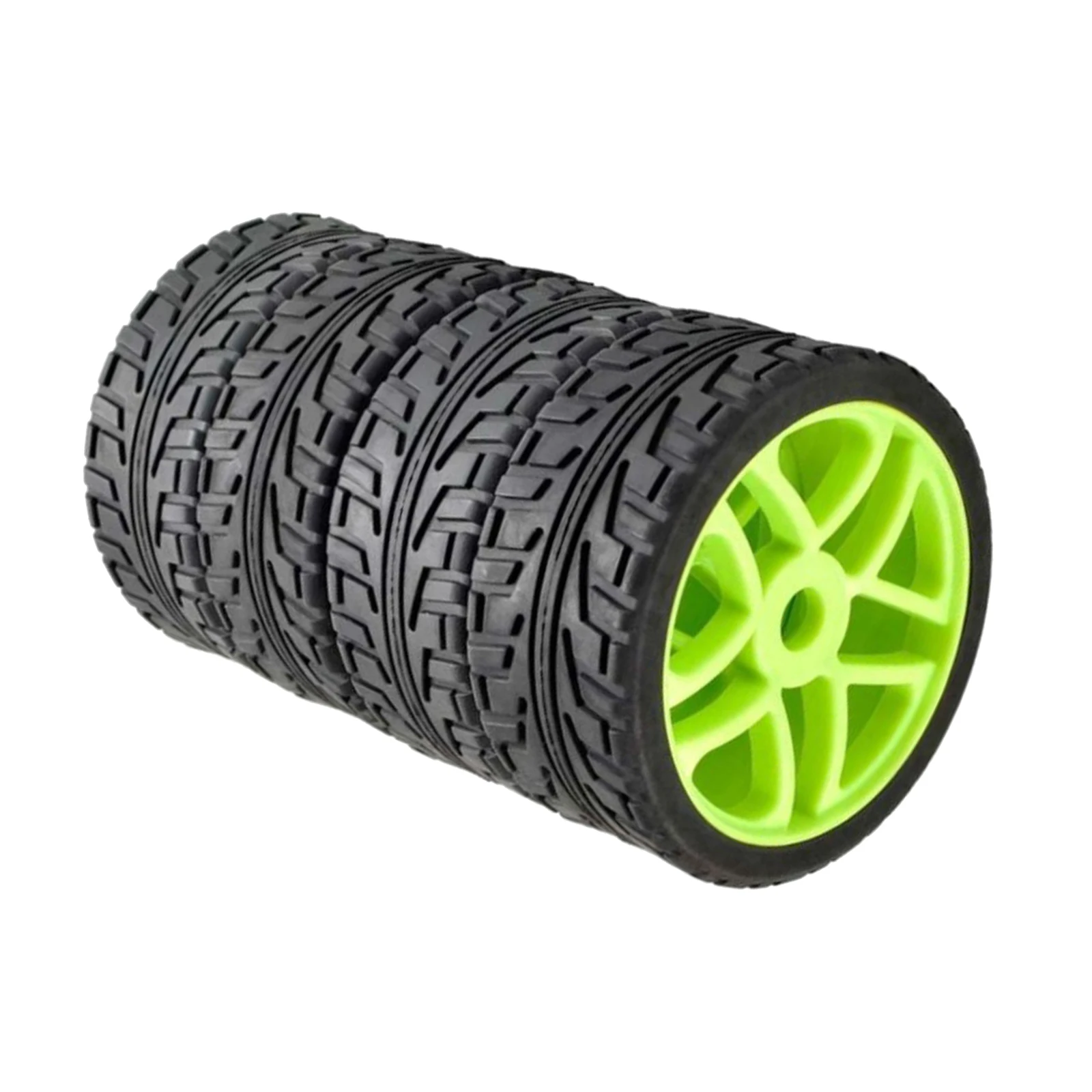 4x 1:8 RC Short Course Rubber Tire for HSP HoBao Model DIY Accessories
