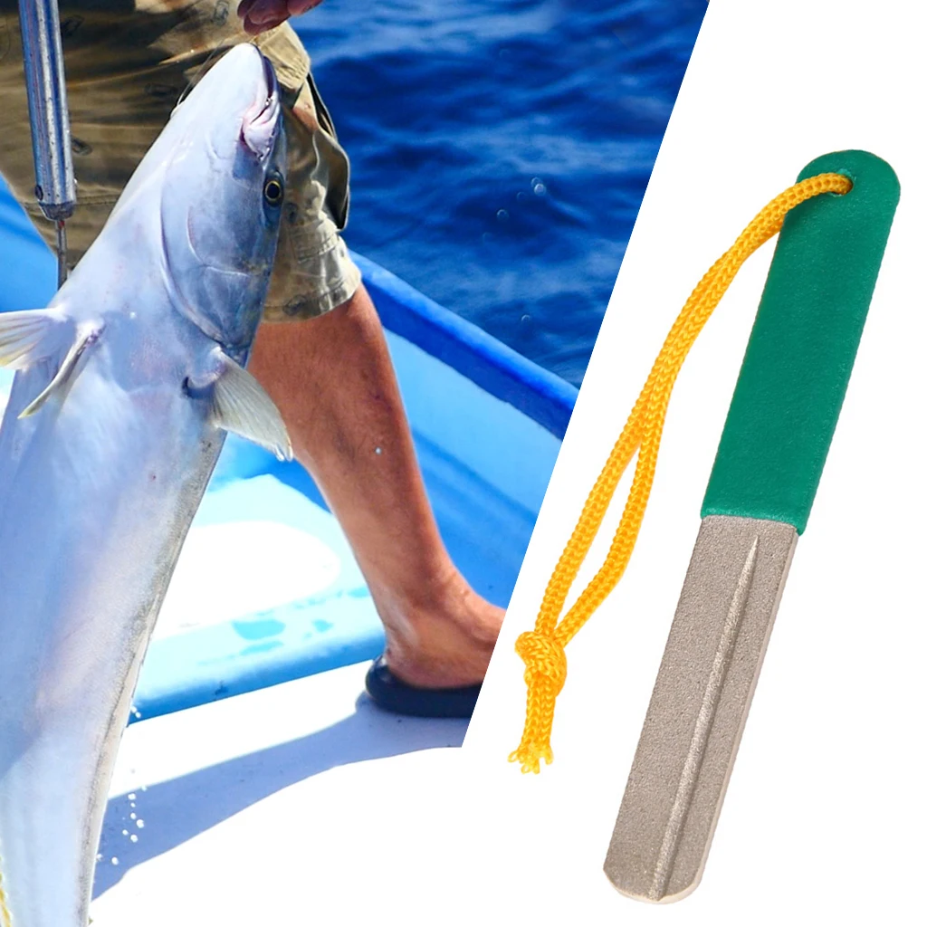Fish Hook File Hone Sharpener Survival Gear Fishing Accessories Tool 4inch