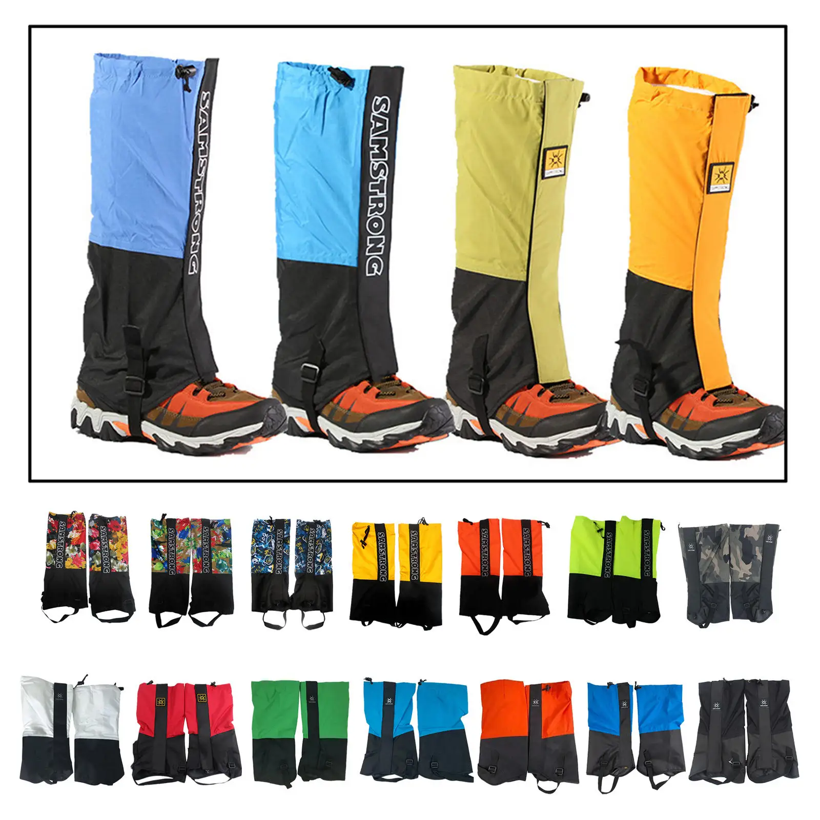 Outdoor Hiking Walking Legging Gaiters Waterproof Leg Covers Hunting Hiking Climbing Camping Ski Travel Leg Warmers Foot Covers