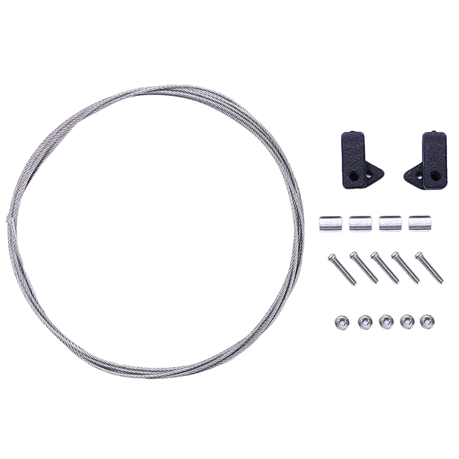 RC Car Metal Front Pull Wire Steel Rope Fit for Ford bronco 1:10 RC Off-Road Rock Crawler Model Car Climbing Truck Accs