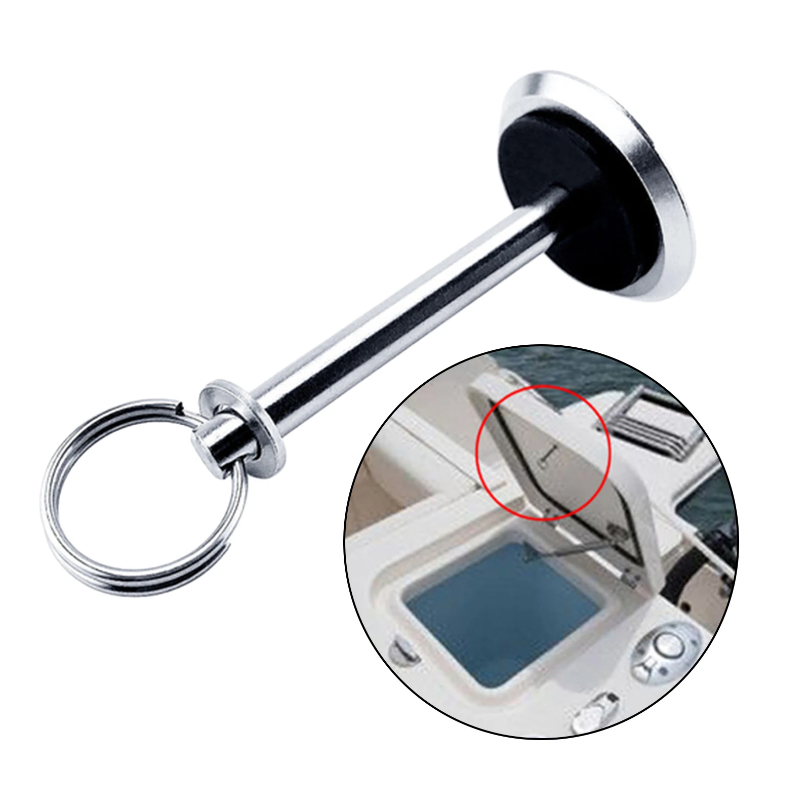 Hatch Cover Pull Handle Stainless Steel Lid Lift Pull for Boat Storage Engine Cover Floor Storage Loft Ladders