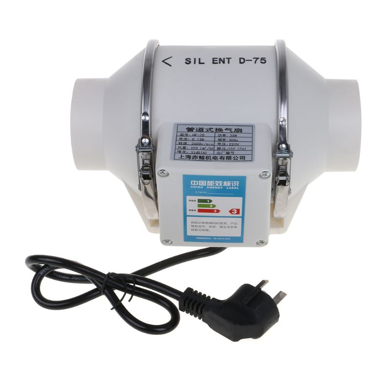 Ventilador de Tubulação Ventilador de Teto Inline Duto Extrator Booster Mini Ventiladores Ventilação Sanitário Ventilador P9yd 8 Inline duto ventilador de tubulação extrator impulsionador
