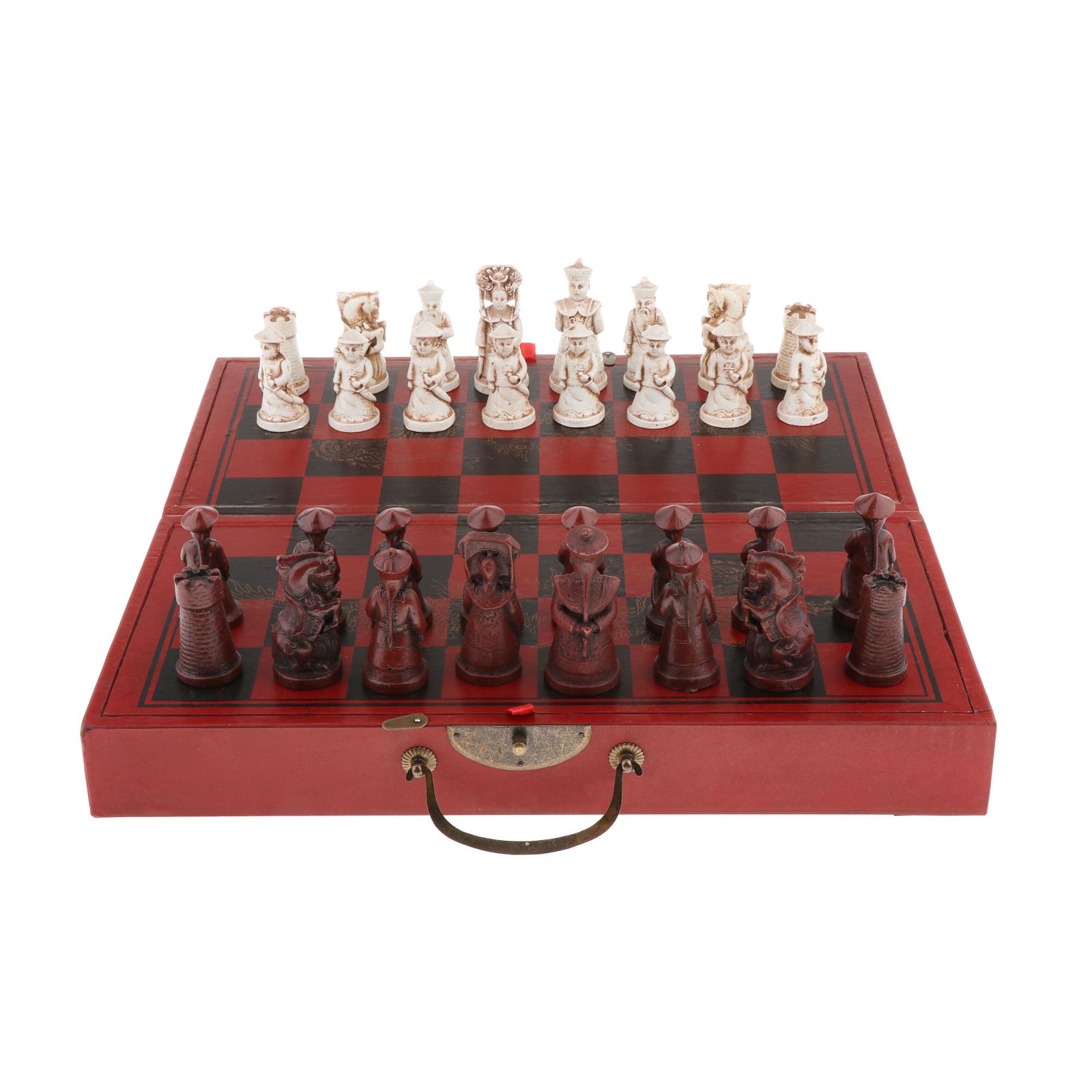 Chess Set King Queen Chess Game Family Entertainment Board Game 2 Players