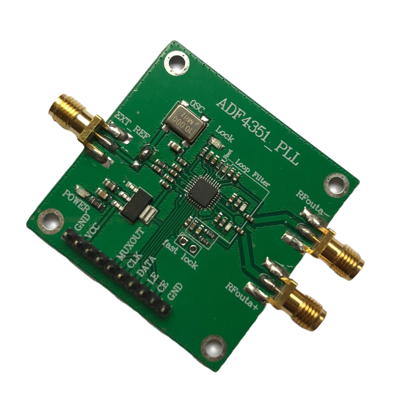 Development RF Signal Source Phase Locking Loop Board Signal Module SMA Female Head 137MHz--2.2GHz 35MHZ---2.2GHz Analyzer