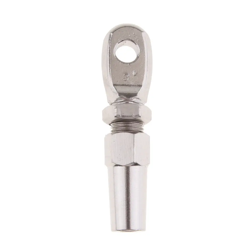 316 Marine Grade Stainless Steel Swageless Eye Terminal For 2.5mm Wire Rope