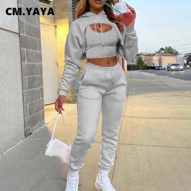 Xysaqa Unisex Casual Sweatsuit Cute Graphic Pullover Hoodie Sweatpants  Sport Outfits Men Women Jogger Set Tracksuit 