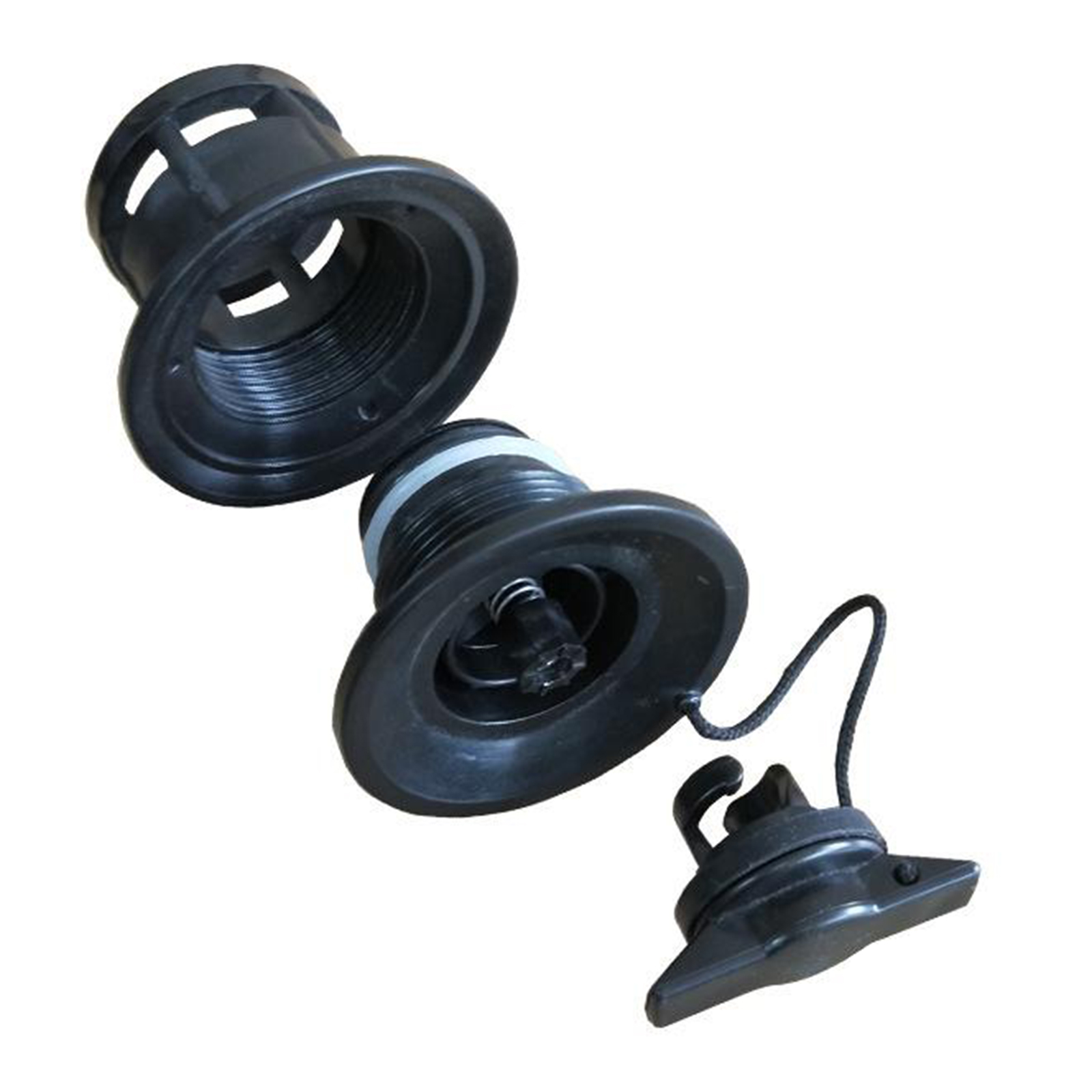 Kayak Air Valve 6 Holes Inflatable Boat Raft Valves Adapter Sutrdy Grey