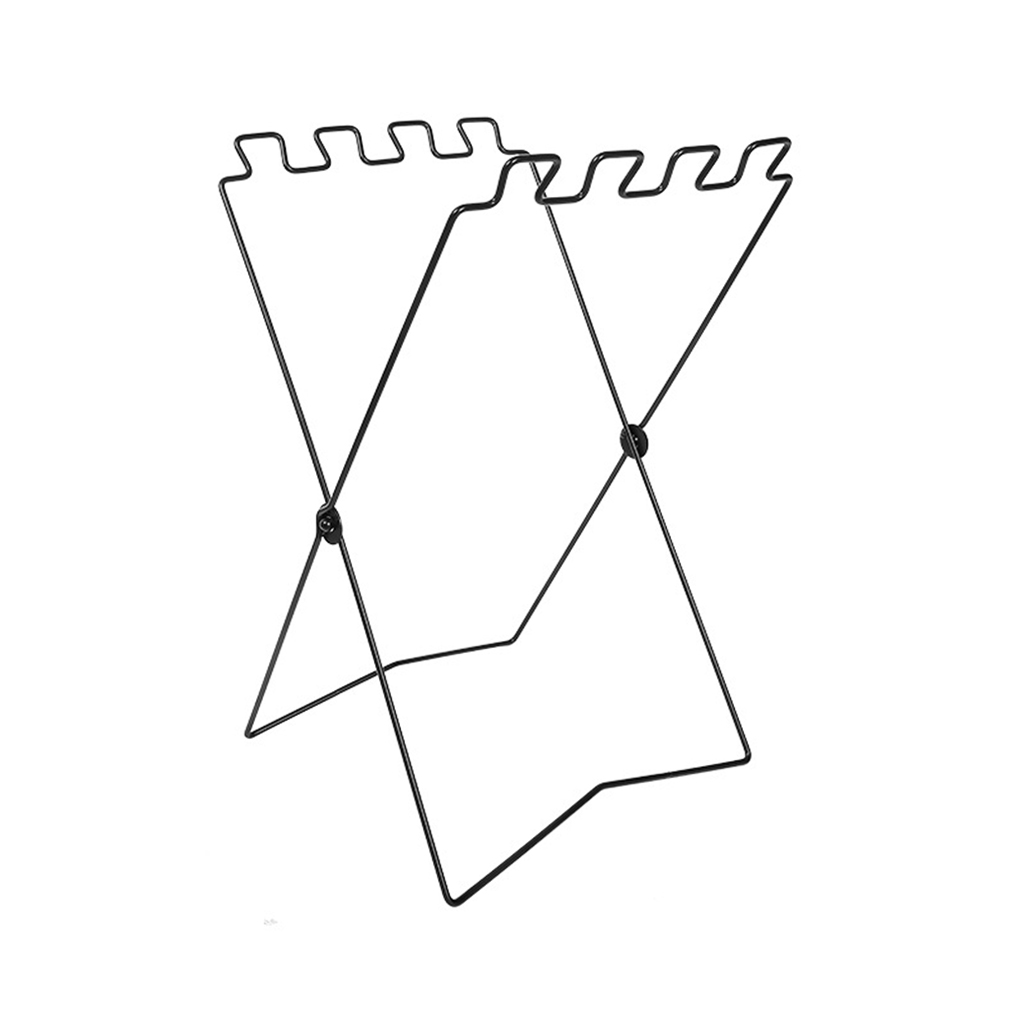 Folding Trash Bag Holder Stand Outdoor Countertop Waste Sorting Bin Rack Garbage