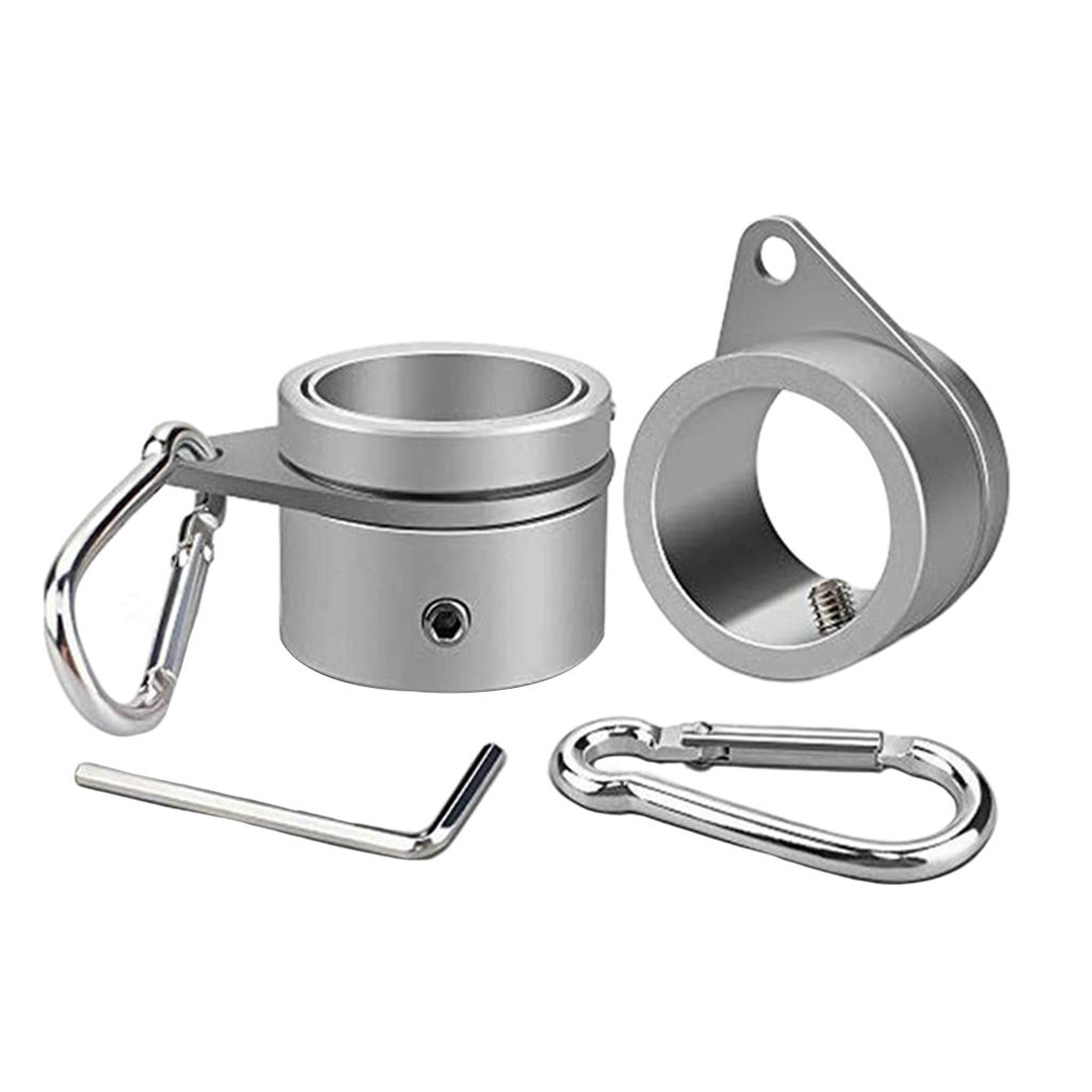 2pcs Flag Pole Rings 360 Degree Rotating Flagpole Flag Mounting Rings Anti Wrap For 1.0 To 1.26 Inch Flag Pole